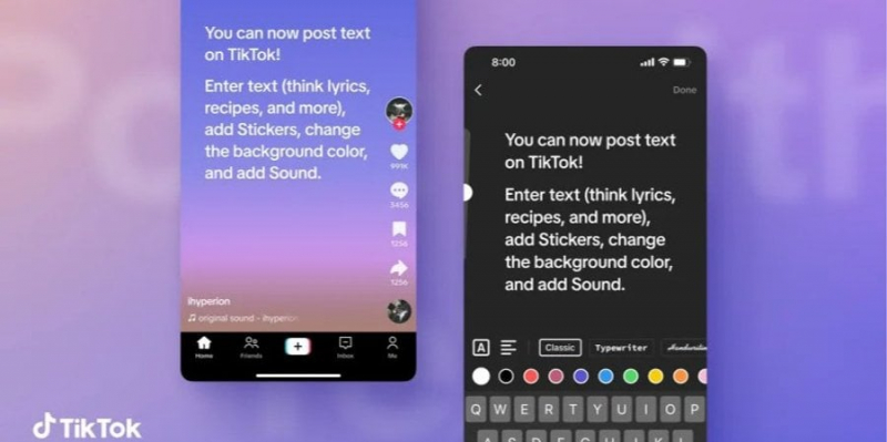 Стопами Instagram. У TikTok додадуть можливість публікувати короткі текстові повідомлення